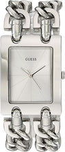 Load image into Gallery viewer, GUESS Women's Silver-Tone Multi-Chain Bracelet Watch with Self-Adjustable Links. Color: Silver-Tone (Model: U1117L1)