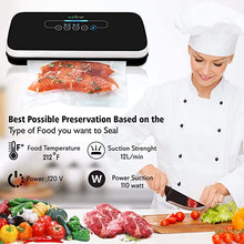 Load image into Gallery viewer, NutriChef PKVS Vacuum_Sealer_Machine, 12", Black