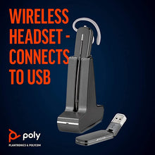 Load image into Gallery viewer, Poly (Plantronics + Polycom) Savi 440 Wireless DECT Headset (Poly) - Convertible (3 wearing styles) - Compatible to connect to your PC/Mac - Works with Teams, Zoom, Black (W440 SAVI)
