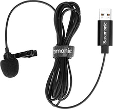 Load image into Gallery viewer, Saramonic Lavalier Mic with USB-A Connector for Computers with 6.56' (2m) Cable (SR-ULM10)