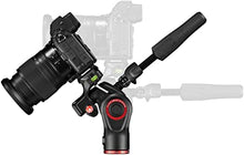 Load image into Gallery viewer, Manfrotto Befree 3-Way Live Camera Tripod Head, Aluminium, 6kg Payload, for Travel Tripods, with Foldable Handles, Fluid Drag System, for Photo and Video, Vlogging Equipment (MH01HY-3WUS)