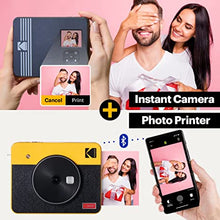 Load image into Gallery viewer, Kodak Mini Shot 3 Retro 3x3, Portable Wireless Instant Camera & Photo Printer, Compatible with iOS, Android & Bluetooth, Real Photo HD 4Pass Technology & Laminated Finish, Premium Quality White
