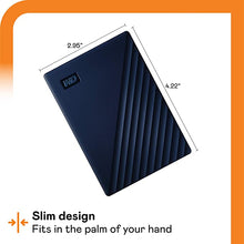 Load image into Gallery viewer, WD 2TB My Passport for Mac Portable External Hard Drive HDD, USB-C and USB-A Compatible, Blue - WDBA2D0020BBL-WESN