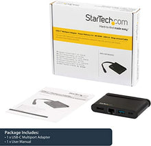 Load image into Gallery viewer, StarTech.com USB C Multiport Adapter - Portable USB-C Dock with 4K HDMI - 100W PD 3.0 Pass-Through, 1x USB-A, 1x USB-C, GbE - Thunderbolt 3 & USB Type-C Laptop Travel Dock - Mac & Windows (DKT30CHCPD)