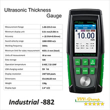 Load image into Gallery viewer, Ultrasonic Thickness Gauge Industrial-882 / Steel Metal Thickness Gauge Meter – Range 0.039 to 8.85 inch| 2.4” HD Color LCD | Auto Calibration