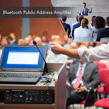 Load image into Gallery viewer, Wireless Bluetooth Karaoke Amplifier Home Car Bus Tours 300 Watts 2 Channel Digital Home Audio PA Receiver System 2 Microphone Input Control, FM Radio, USB,12 Volt Power Option Pyle PFA600BU