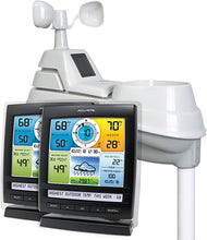 Load image into Gallery viewer, AcuRite Iris 01078 Wireless Weather Station with 2 Displays and 5-in-1 Weather Sensor: Temperature and Humidity Gauge, Rainfall, Wind Speed and Wind Direction