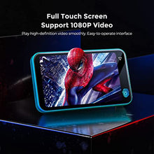 Load image into Gallery viewer, TIMMKOO MP3 Player with Bluetooth, 4.0" Full Touchscreen Mp4 Mp3 Player with Speaker, Portable HiFi Sound Mp3 Music Player with Bluetooth, Voice Recorder, E-Book, Supports up to 512GB TF Card (Green)