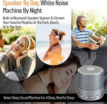 Load image into Gallery viewer, Sound Oasis Sound Machine for Sleep - Built in Bluetooth Speaker Big Bass Sound - Portable Home and Travel White Noise Machine - Over 20 White Noise Playlists and Nature Sounds for Adults and Babies