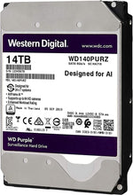 Load image into Gallery viewer, Western Digital 14TB WD Purple Surveillance Internal Hard Drive HDD - SATA 6 Gb/s, 512 MB Cache, 3.5" - WD140PURZ