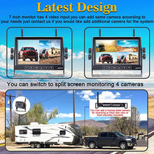 Load image into Gallery viewer, AMTIFO A7 HD 1080P Digital Wireless Backup Camera with 7 Inch DVR Monitor 2021 Newest Version High-Speed Rear View Observation System Stable Signals for RVs,Trucks,Trailers,5th Wheels IR Night Vision