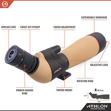 Load image into Gallery viewer, Athlon Optics Talos 20-60x80 Spotter Scope , Black