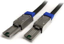 Load image into Gallery viewer, StarTech.com 1m External Mini SAS Cable - Serial Attached SCSI SFF-8088 to SFF-8088 - 2x SFF-8088 (M) - 1 meter, Black (ISAS88881)