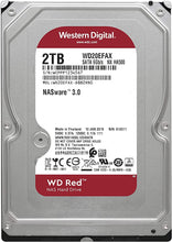 Load image into Gallery viewer, Western Digital 2TB WD Red NAS Internal Hard Drive HDD - 5400 RPM, SATA 6 Gb/s, SMR, 256MB Cache, 3.5" - WD20EFAX