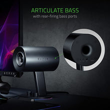 Load image into Gallery viewer, Razer Nommo Chroma: Custom Woven 3" Glass Fiber Drivers - Rear-Facing Bass Ports - Bass Knob w/ Automatic Gain Control - Razer Chroma Enabled - Full Range 2.0 PC Gaming Speakers, Black