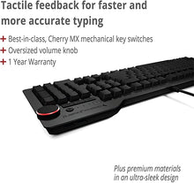 Load image into Gallery viewer, Das Keyboard 4 Ultimate Blank Wired Mechanical Keyboard, Cherry MX Blue Mechanical Switches, 2-Port USB 3.0 Hub, Volume Knob, Aluminum Top (104 Keys, Black)