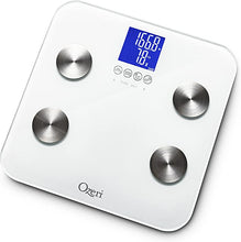 Load image into Gallery viewer, Ozeri Touch 440 lbs Total Body Bath Scale û Measures Weight, Fat, Muscle, Bone & Hydration with Auto Recognition and Infant Tare Technology