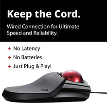 Load image into Gallery viewer, ELECOM Wired Finger-operated Large size Trackball Mouse 8-Button Function with Smooth Tracking, Precision Optical Gaming Sensor Palm Rest Attached(M-HT1URBK)