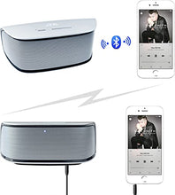 Load image into Gallery viewer, JTD Wireless Stereo Music Speaker Bluetooth Wireless Speaker, High Definition Audio, 10W Two Acoustic Drivers, Rechargeable Battery (Silver)