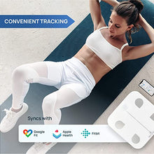 Load image into Gallery viewer, INEVIFIT Smart Body Fat Scale, Highly Accurate Bluetooth Digital Bathroom Body Composition Analyzer, Measures Weight, Body Fat, Water, Muscle, Visceral Fat & Bone Mass for Unlimited Users (White)