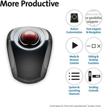 Load image into Gallery viewer, Kensington Orbit Wireless Trackball Mouse with Touch Scroll Ring (K72352US),Black