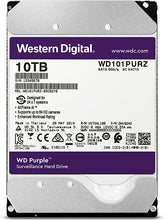 Load image into Gallery viewer, Western Digital 10TB WD Purple Surveillance Internal Hard Drive - SATA 6 Gb/s, , 256 MB Cache, 3.5" - WD101PURZ (Old Version)