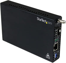 Load image into Gallery viewer, StarTech.com Gigabit Ethernet Fiber Media Converter with Open SFP Slot - Fiber to Ethernet Converter - Gigabit Ethernet Media Converter (ET91000SFP2)