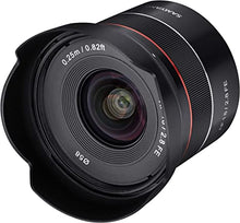 Load image into Gallery viewer, Samyang SYIO18AF-E AF 18mm F2.8 Wide Angle auto Focus Full Frame Lens for Sony E Mount, Black