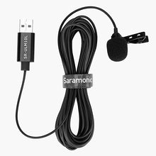Load image into Gallery viewer, Saramonic Lavalier Mic with USB-A Connector for Computers with 19.7' (6m) Cable (SR-ULM10L)
