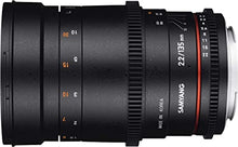 Load image into Gallery viewer, Samyang SYDS135M-N VDSLR II 135 mm f/2.2-22 Telephoto-Prime Lens for Nikon F Mount Digital SLR Cameras