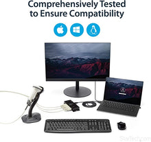 Load image into Gallery viewer, StarTech.com 4 Port USB to Serial RS232 Adapter - Wall Mount - Din Rail - COM Port Retention - FTDI USB to DB9 RS232 Hub (ICUSB2324I),Black