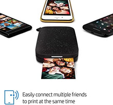 Load image into Gallery viewer, HP Sprocket Portable 2x3" Instant Photo Printer (Noir) Print Pictures on Zink Sticky-Backed Paper from your iOS & Android Device.
