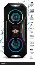 Load image into Gallery viewer, Altec Lansing Mix 2.0 - Bluetooth Speaker, Wireless, Waterproof, Floatable, Portable, Speakers, Loud Volume, Strong Bass, Rich Stereo System, 100 ft Wireless Range, IP67, Black with Lights