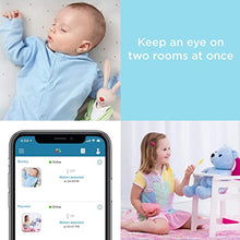 Load image into Gallery viewer, Motorola Peekaboo Twin Cameras WiFi 1080p Video Baby Monitor - Multi-Color Night Light, Two-Way Audio, Infrared Night Vision – 360 Degree Remote Pan Scan and Digital Zoom/Tilt, Soothing Sounds