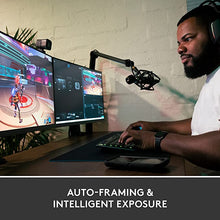 Load image into Gallery viewer, Logitech for Creators StreamCam Premium Webcam for Streaming and Content Creation, Full HD 1080p 60 fps, Premium Glass Lens, Smart Auto-Focus, for PC/Mac - Graphite