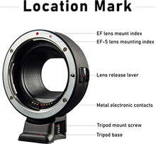 Load image into Gallery viewer, VILTROX EF-EOS M Mount Camera Adapter,Autofocus Lens Converter Ring,EF-M Lens Adapter Compatible with Canon EF/EF-S Series Lens/Canon EOS M Series Mirrorless Camera EOS M1 M2 M3 M5 M6 M10 M100