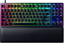 Load image into Gallery viewer, Razer Huntsman V2 TKL Tenkeyless Gaming Keyboard: Fastest Clicky Optical Switches w/Quick Keystrokes & 8000Hz Polling Rate - Detachable Type-C Cable - Doubleshot PBT Keycaps - Ergonomic Wrist Rest