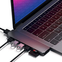 Load image into Gallery viewer, Satechi Aluminum Type-C Pro Hub Adapter with USB-C PD (40 Gbps), 4K HDMI, USB-C Data, SD/Micro Card Reader, USB 3.0 - Compatible with 2020/2018 MacBook Air, 2020/2019 MacBook Pro (Space Gray)