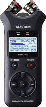 Load image into Gallery viewer, Tascam DR-07X Stereo Handheld Digital Audio Recorder and USB Audio Interface , Black