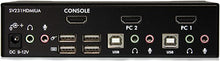 Load image into Gallery viewer, StarTech.com 2 Port USB HDMI KVM Switch with Audio and USB 2.0 Hub - 1080p (1920 x 1200), Hotkey Support - Dual Port Keyboard Video Monitor Switch (SV231HDMIUA)
