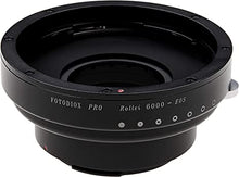Load image into Gallery viewer, Fotodiox Pro IRIS Lens Mount Adapter Compatible with Rollei 6000 Lenses to Canon EOS EF/EF-S Cameras