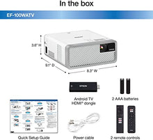 Load image into Gallery viewer, Epson EF-100 Smart Streaming Laser Projector with Android TV - White
