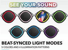 Load image into Gallery viewer, Altec Lansing IMW899 Soundbucket XL | Rugged Portable Waterproof Snowproof Wireless Bluetooth Speaker, Built-in QI Wireless Charging, Illuminating LED Lights (Black)