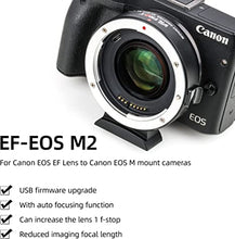 Load image into Gallery viewer, VILTROX EF-EOS M2 Speed Booster Canon 0.71x Autofocus Speedbooster Canon EF-M Lens Adapter Compatible with Canon EF to m50 m200 m6 m5 m50 ii m6 ii