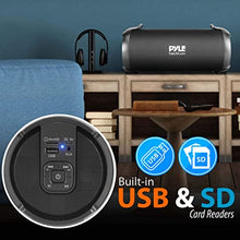 Load image into Gallery viewer, Wireless Portable Bluetooth Boombox Speaker - 100 Watt Rechargeable Boom Box Speaker Portable Music Barrel Loud Stereo System with AUX Input, MP3/USB/SD Port, Fm Radio, 2.5" Tweeter - Pyle PBMSPG3BK