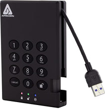 Load image into Gallery viewer, Apricorn 500GB Aegis Padlock USB 3.0 256-bit AES XTS Hardware Encrypted Portable External Hard Drive (A25-3PL256-500)