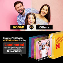 Load image into Gallery viewer, Kodak Mini 2 Retro 2.1x3.4” Portable Instant Photo Printer, Wireless Connection, Compatible with iOS, Android & Bluetooth, Real Photo, 4Pass Technology & Lamination Process, Premium Quality-White