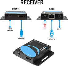 Load image into Gallery viewer, HDMI Extender Over CAT5/CAT6 by OREI with IR Upto 164 Feet - Loop Out - 1080P Full HD Signal Distribution (EX-165C+)