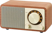 Load image into Gallery viewer, Sangean WR-7WL Wood Cabinet Mini Bluetooth Speaker with FM Tuner and Aux-in Walnut/Wood