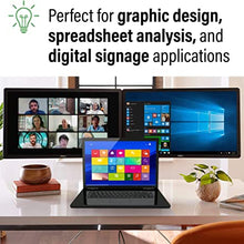 Load image into Gallery viewer, C2G Mini Display Port to HDMI Monitor Splitter, 4K, 2 Port, USB Powered, MST, Not Compatible with Mac OS, Cables to Go 54292, Black